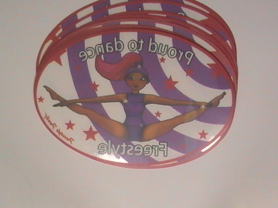 Oval Clear Vinyl Sticker