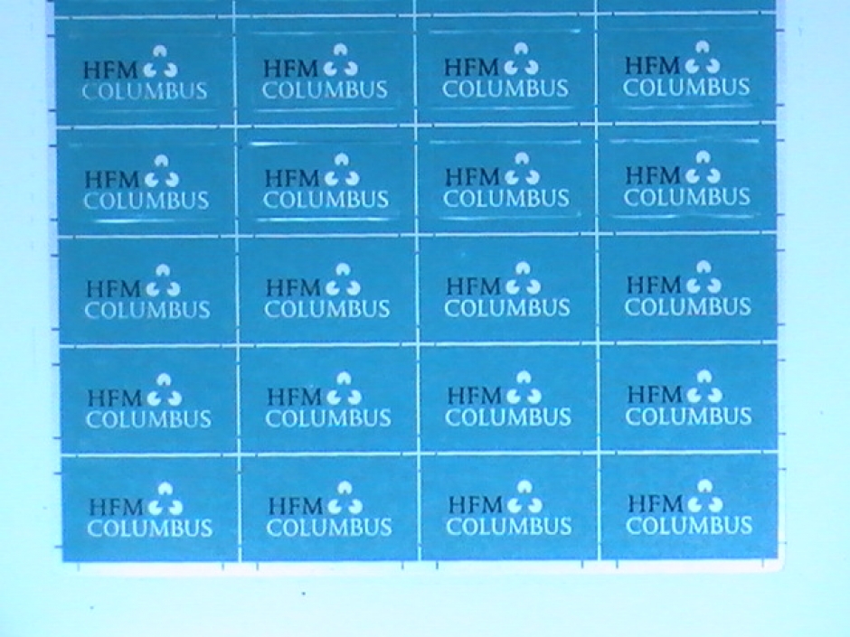 Blue Colour Metallic Stickers