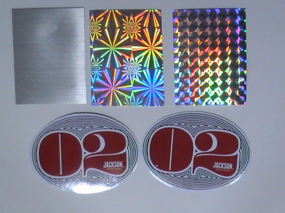 Red Colour Metallic Stickers