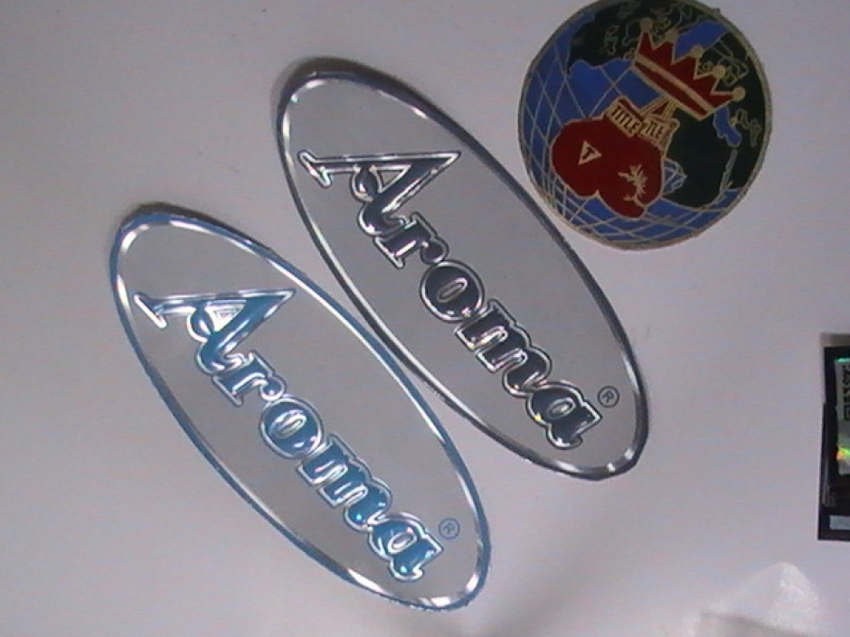 Oval Metal Stickers