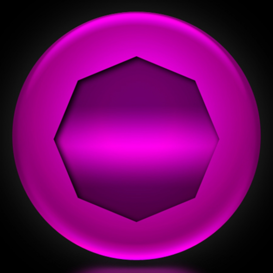 Octagon Metallic Stickers