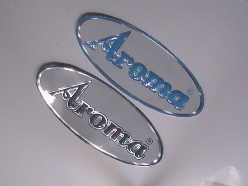 Oval Metal Stickers