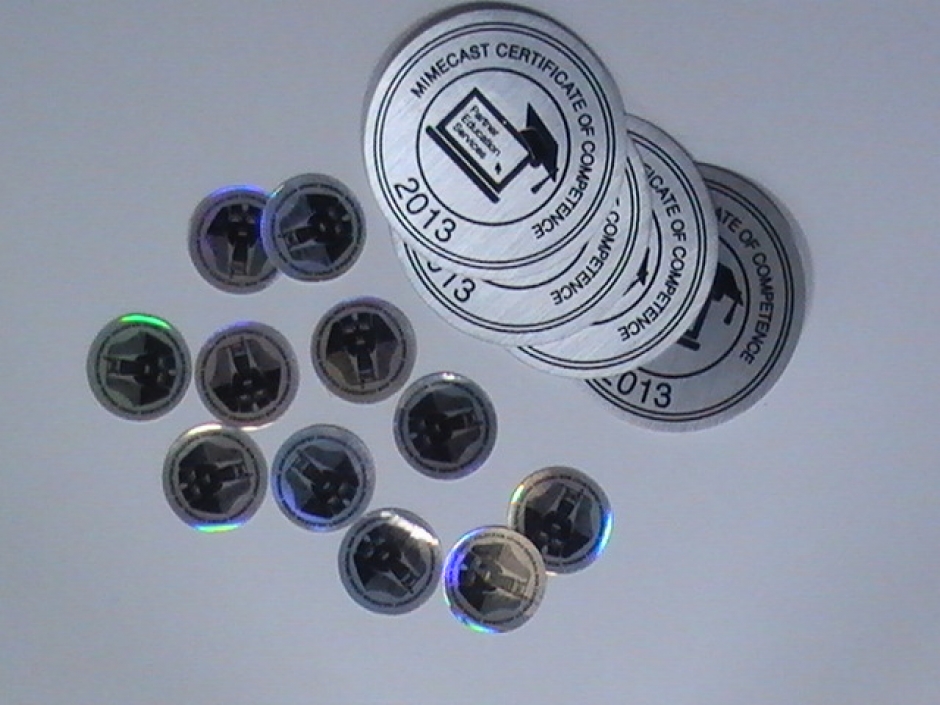 Round Metallic Stickers