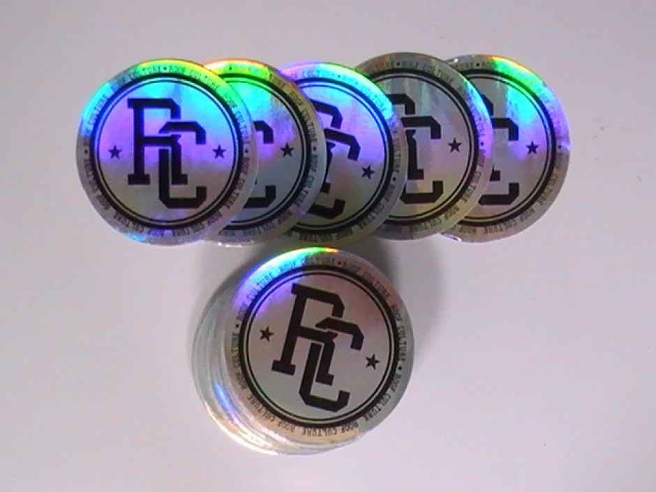 Octagon Metal Stickers