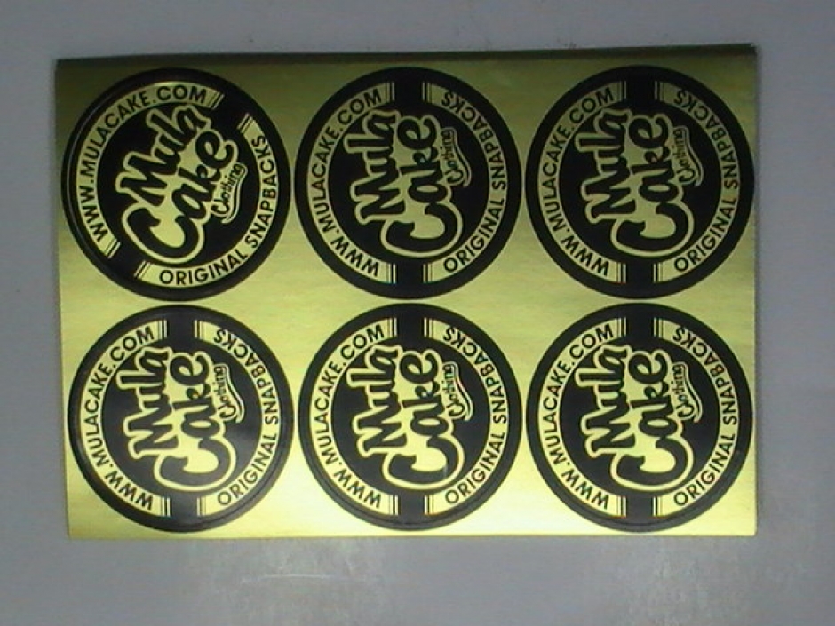 Gold Metallic Colour Stickers