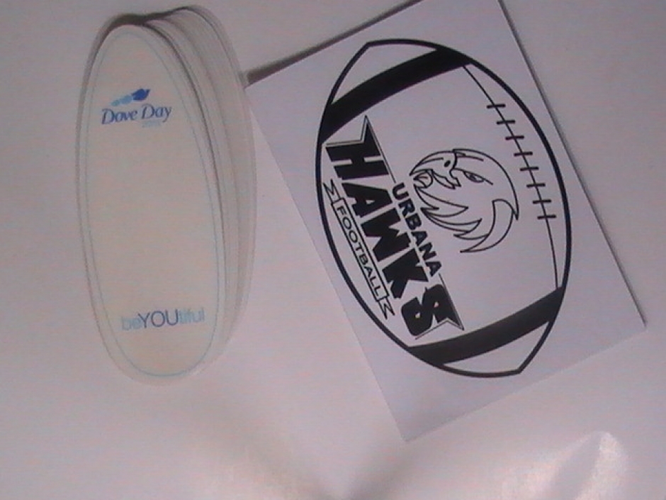 Oval Clear Vinyl Sticker