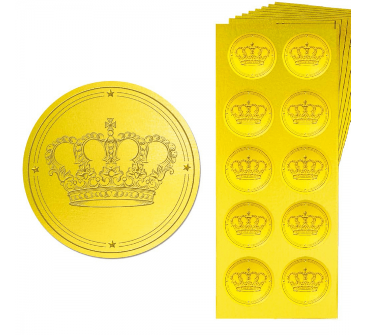 Crown Seal Stickers - Gallery Image
