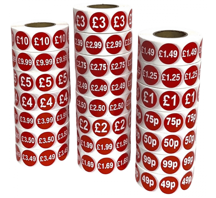 Retail Price Stickers - Gallery Image