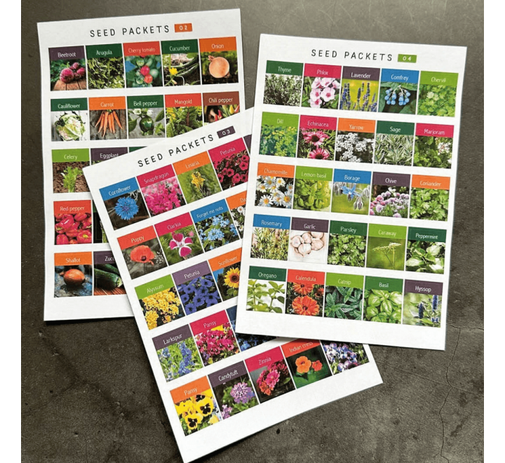 Seed Packet Stickers - Gallery Image